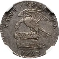½ Penny - James Stanley Pattern; Silver