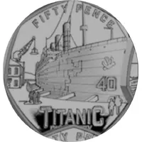 50 Pence - Charles III Titanic - The Construction