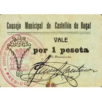 1 Peseta Castellón de Rugat