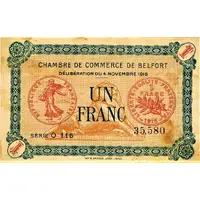 1 Franc - Chambre de Commerce de Belfort 90
