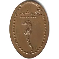 Elongated coin - Aquarium of Barcelona Seahorse