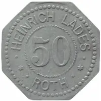 50 Pfennig - Roth Heinrich Lades