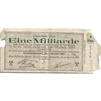 1 000 000 000 Mark Steinkohlenbergwerk Gewerkschaft Neumühl