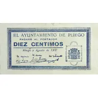 10 Céntimos Pliego