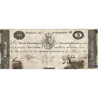 3 Pesos Decrees of 3.9.1811 and 29.6.1813