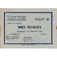 2 Pesetas Argelaguer