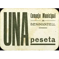 1 Peseta Benimantell