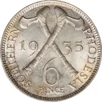 6 Pence - George V