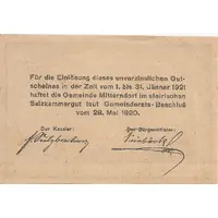 50 Heller Mitterndorf