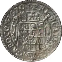 3 Kreuzers - Charles II of Liechtenstein-Kastelkorn