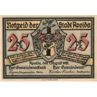 25 Pfennig Silhouette Series - Issue B