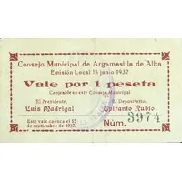 1 Peseta Argamasilla de Alba