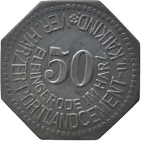50 Pfennig - Elbingerode Ver. Harzer Portlandcement u. Kalkind.
