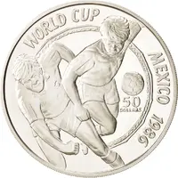 50 Dollars - Elizabeth II 1986 Mexico World Cup