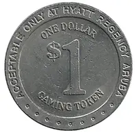 1 Dollar Gaming Token - Hyatt Regency Aruba
