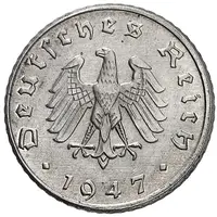 5 Reichspfennig Allied Occupation - Pattern