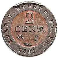 2 Centimes - Jérôme Bonaparte