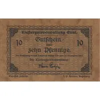 10 Pfennig Klostergutsverwaltung Ettal