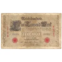 1000 Mark Reichsbanknote, red seal