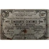 50 Centimes - Syndicat Financier des Communes de la Liaison des Vosges