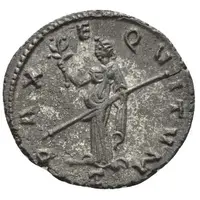 Antoninianus - Aureolus in the name of Postumus, PAX EQVITVM
