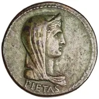 Dupondius - Livia IMP T CAES DIVI VESP F AVG REST, Pietas