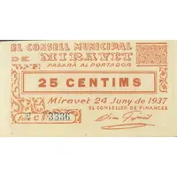 25 Céntimos Miravet