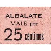 25 Céntimos Albalate de Cinca