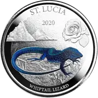 2 Dollars - Elizabeth II Whiptail Lizard, Colourized