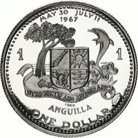 1 Dollar - Elizabeth II Anguilla Island