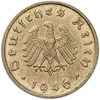 10 Reichspfennig Allied Occupation - Pattern