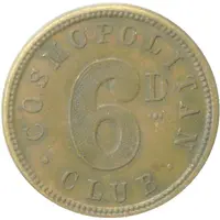 Token - Wanganui Cosmopolitan Club 6D Die II Club Check