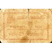 25 Céntimos Villanueva la Roja