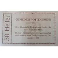 50 Heller Pottenbrunn