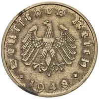 10 Reichspfennig Allied Occupation - Pattern