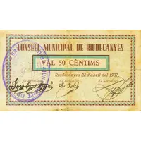 50 Céntimos Riudecanyes