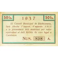 50 Céntimos Riudecanyes