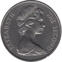 25 Pence - Elizabeth II Tercentenary of restored British Rule
