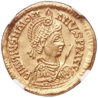 Solidus - Majorian VICTORIA AVGGG, Arelate