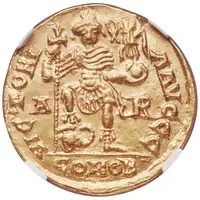 Solidus - Majorian VICTORIA AVGGG, Arelate