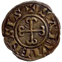 Denier with anchored cross - Bernard II