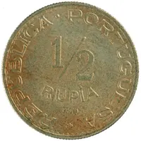 1/2 Rupia - Republic Pattern, Lisboa mint