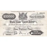 10 000 Pounds - Gold Certificate