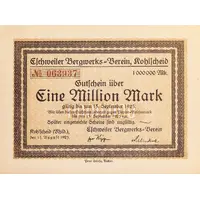 1 000 000 Mark Eschweiler Bergwerks-Verein