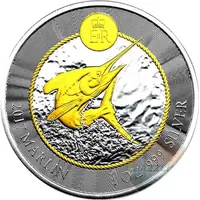 1 Dollar - Elizabeth II Marlin, Silver and Gold