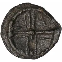 'Mill Wheel' Lead Token Mitchiner Geometric B