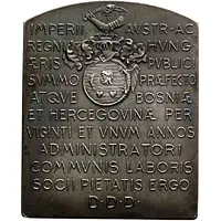 Plaquette - Death of Benjamini Kállay