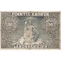 50 Krónur - Frederik VIII Landssjóður Íslands