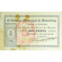 1 Peseta Beniarbeig