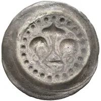 1 Pfennig 'Lilienpfennig' shield angled at right